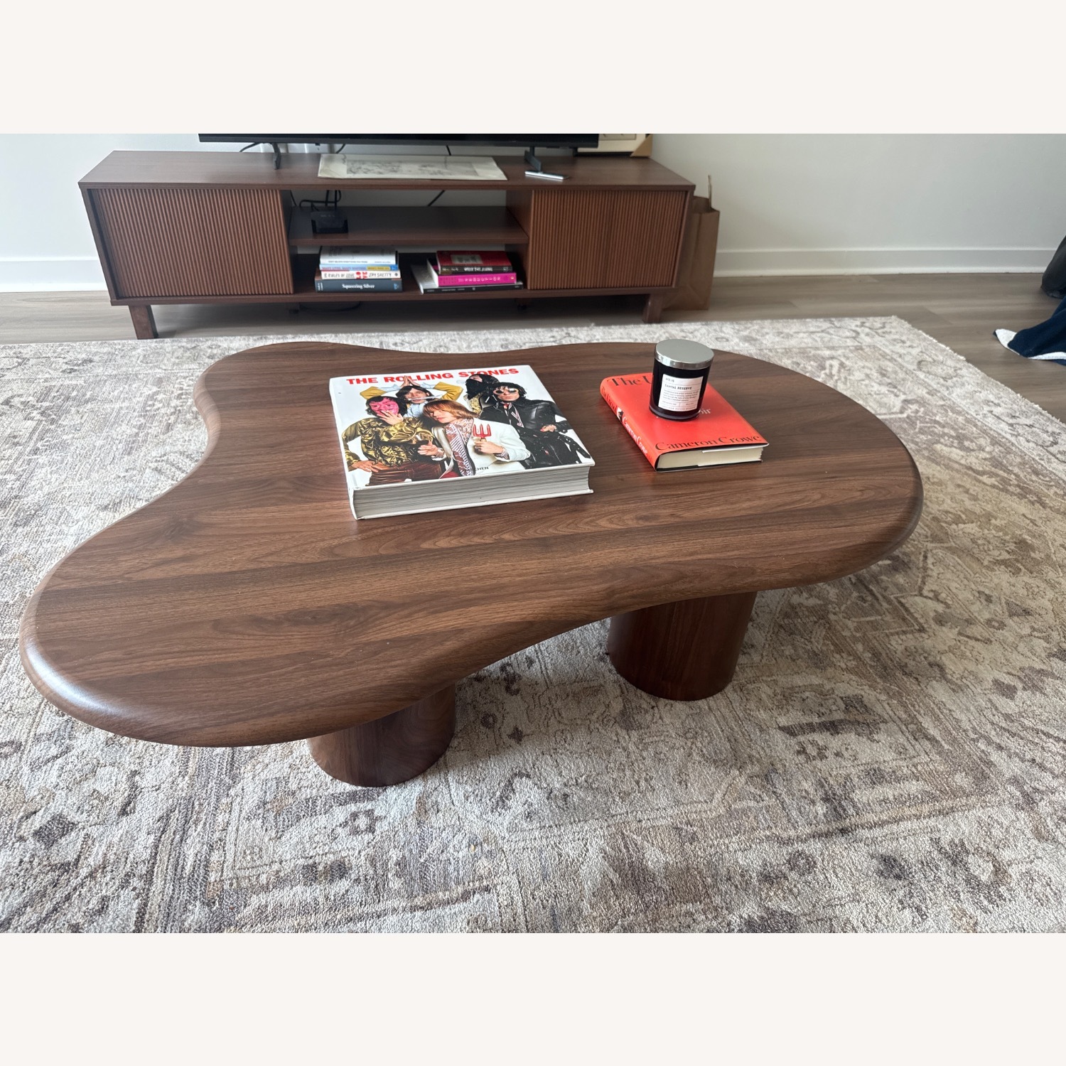 Orren Ellis Brand Dark Brown Wood Coffee Table - image-1