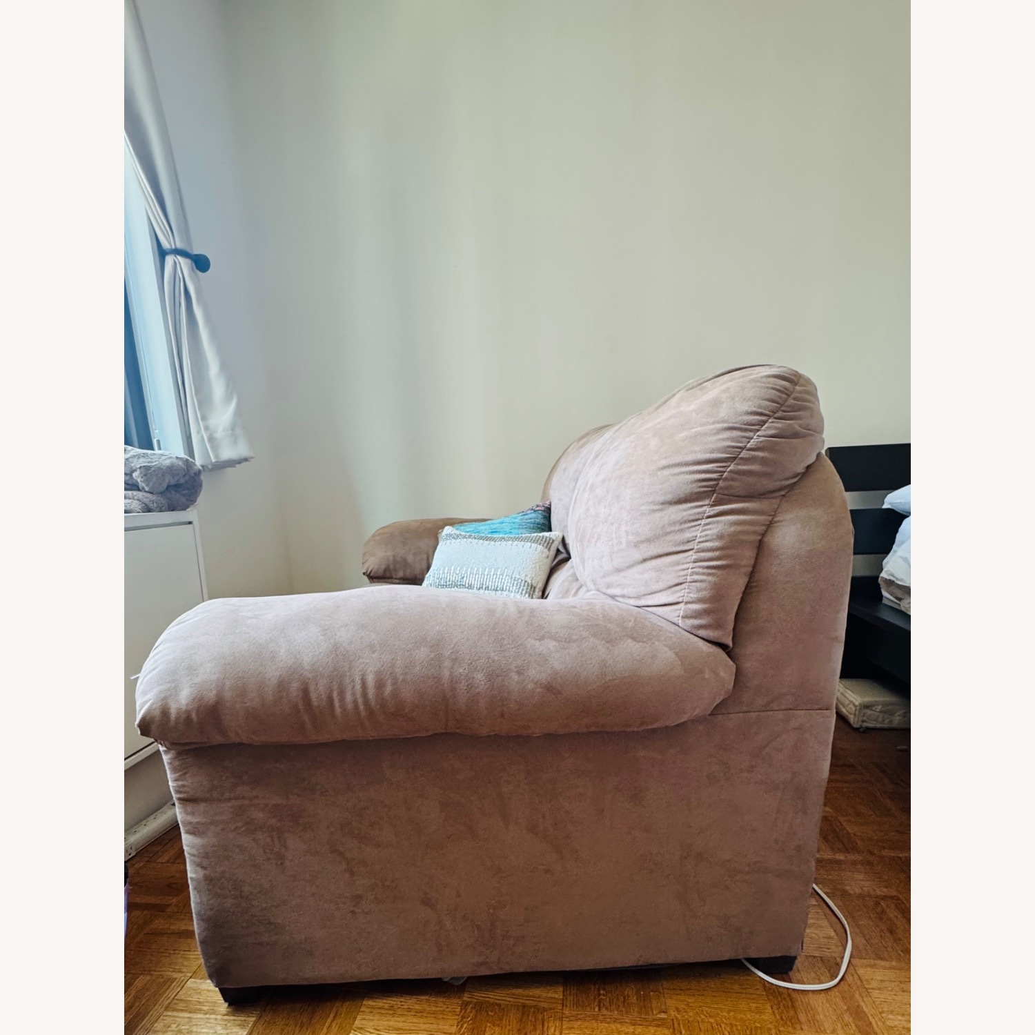 Raymour & Flanigan Light Brown 2 Seater Sofa - image-3