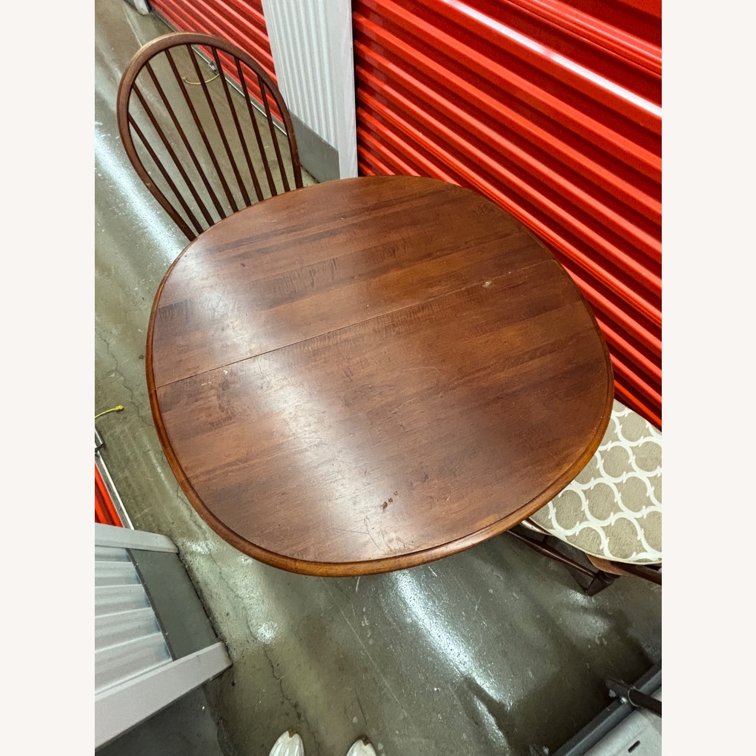 Dark Brown Dining Table and 3 Chairs  - image-3