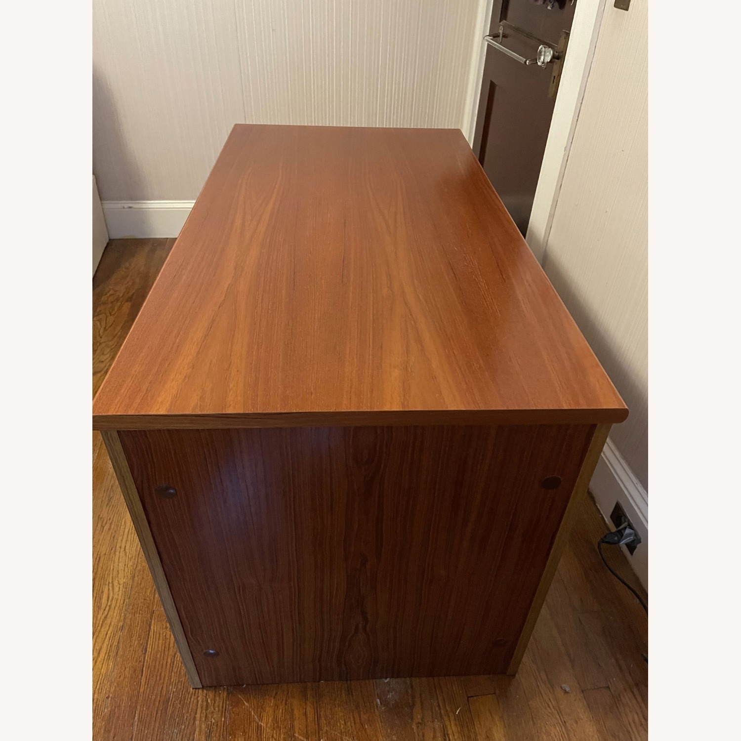 Scandinavian Designs Light Brown Wood Desk - image-2