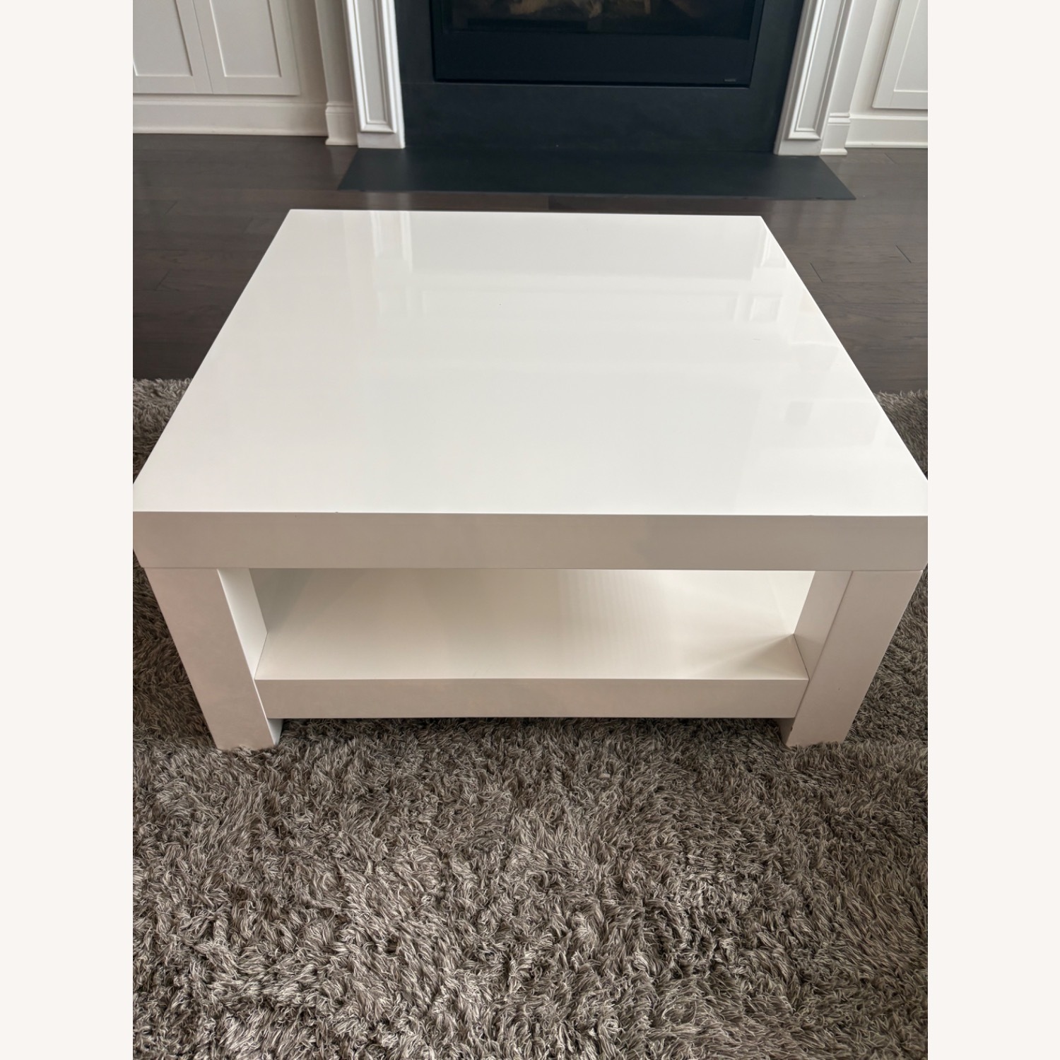 CB2 White Lacquer Coffee Table - image-3