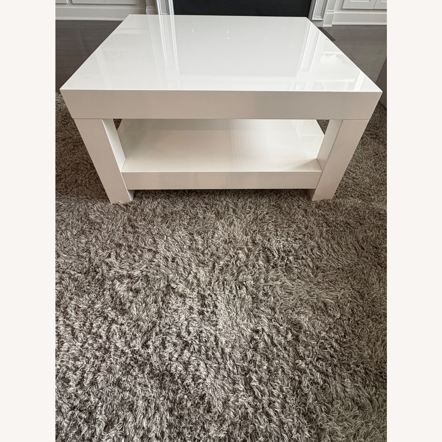 CB2 White Lacquer Coffee Table - image-5