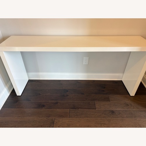 Used CB2 Fresca White Console Table  for sale on AptDeco