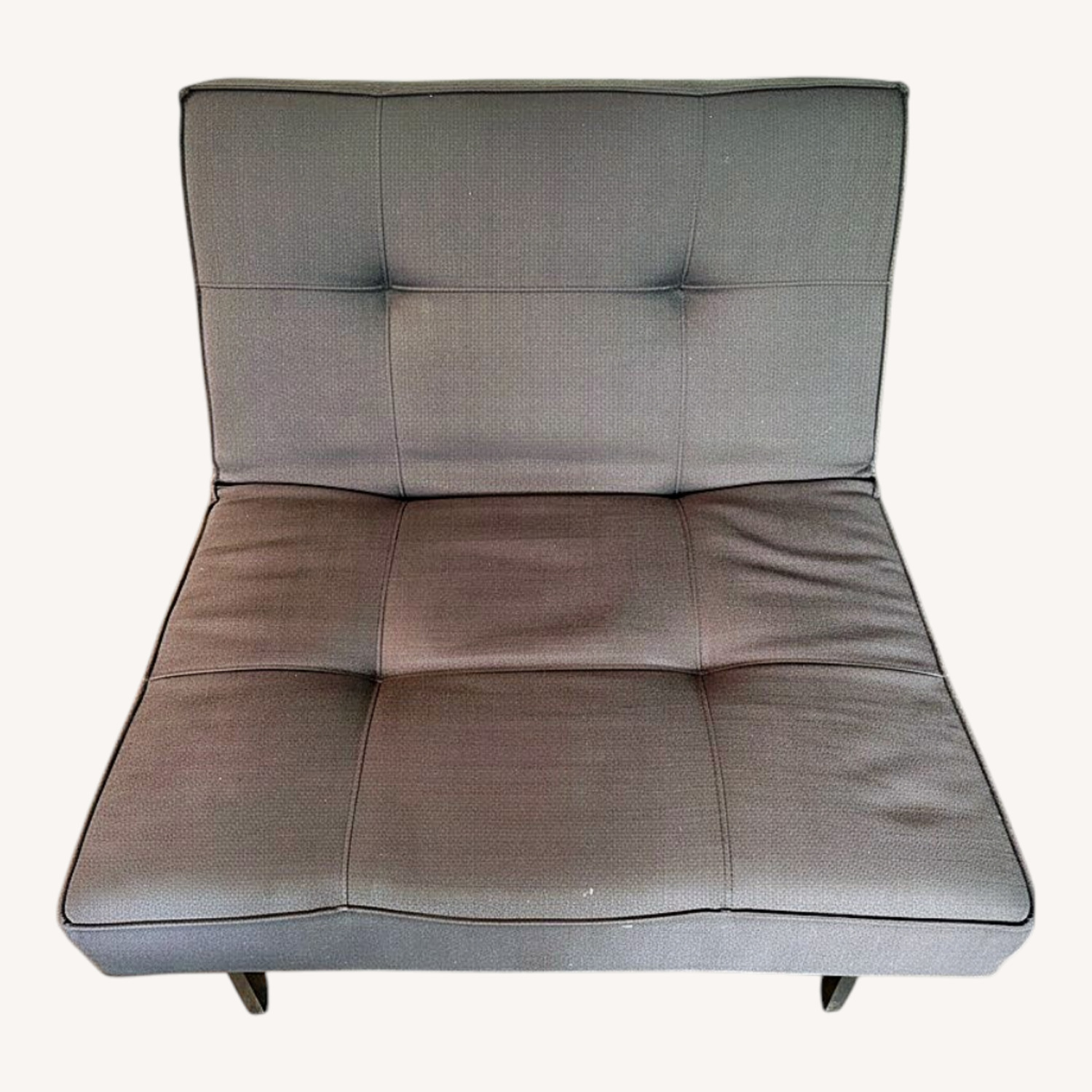 Dark Gray Fabric Accent Chair - image-0