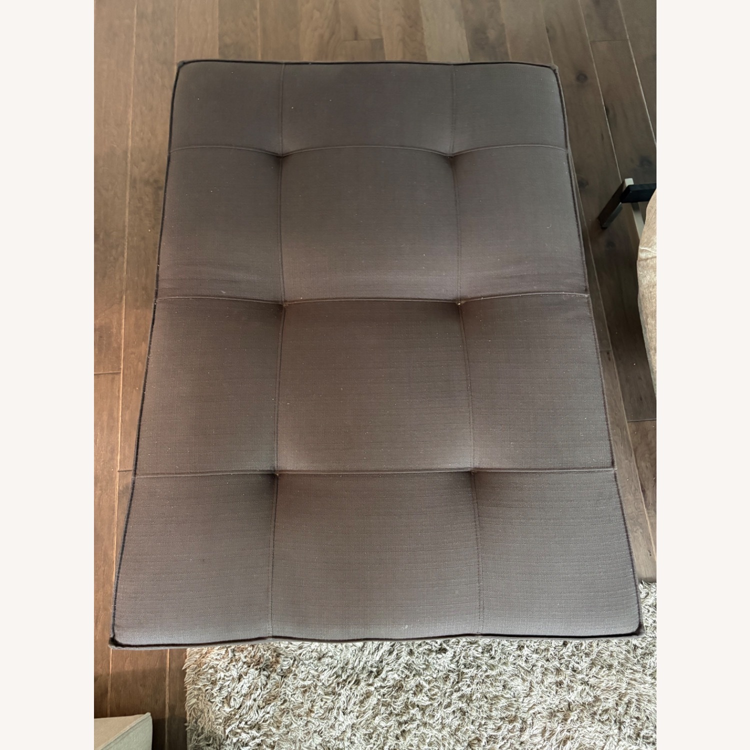 Dark Gray Fabric Accent Chair - image-3