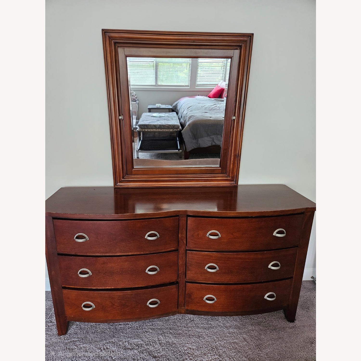 Cherry Wood Dresser - image-1