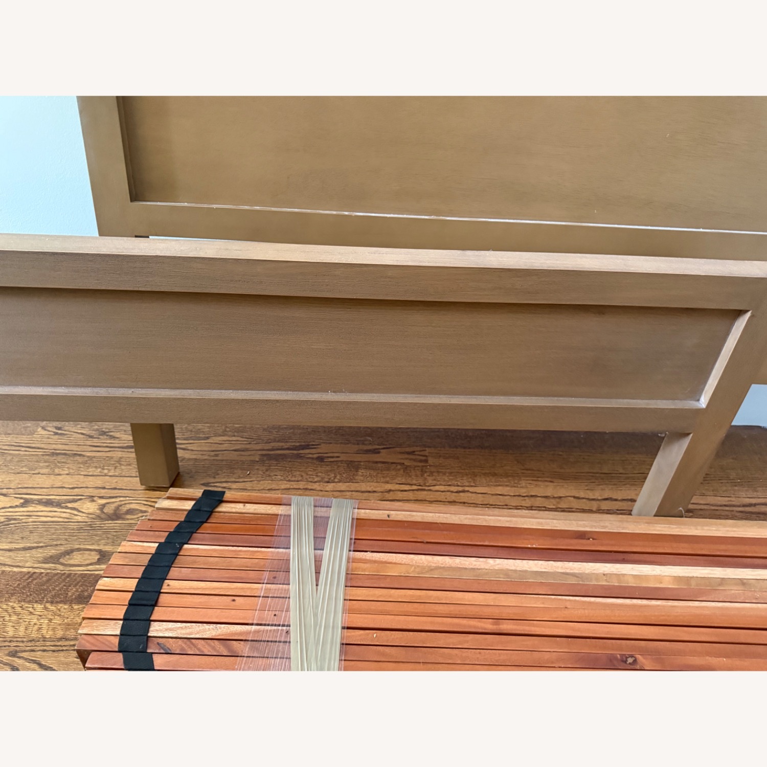 Crate & Barrel Keane Driftwood Solid King Bed Frame - image-13