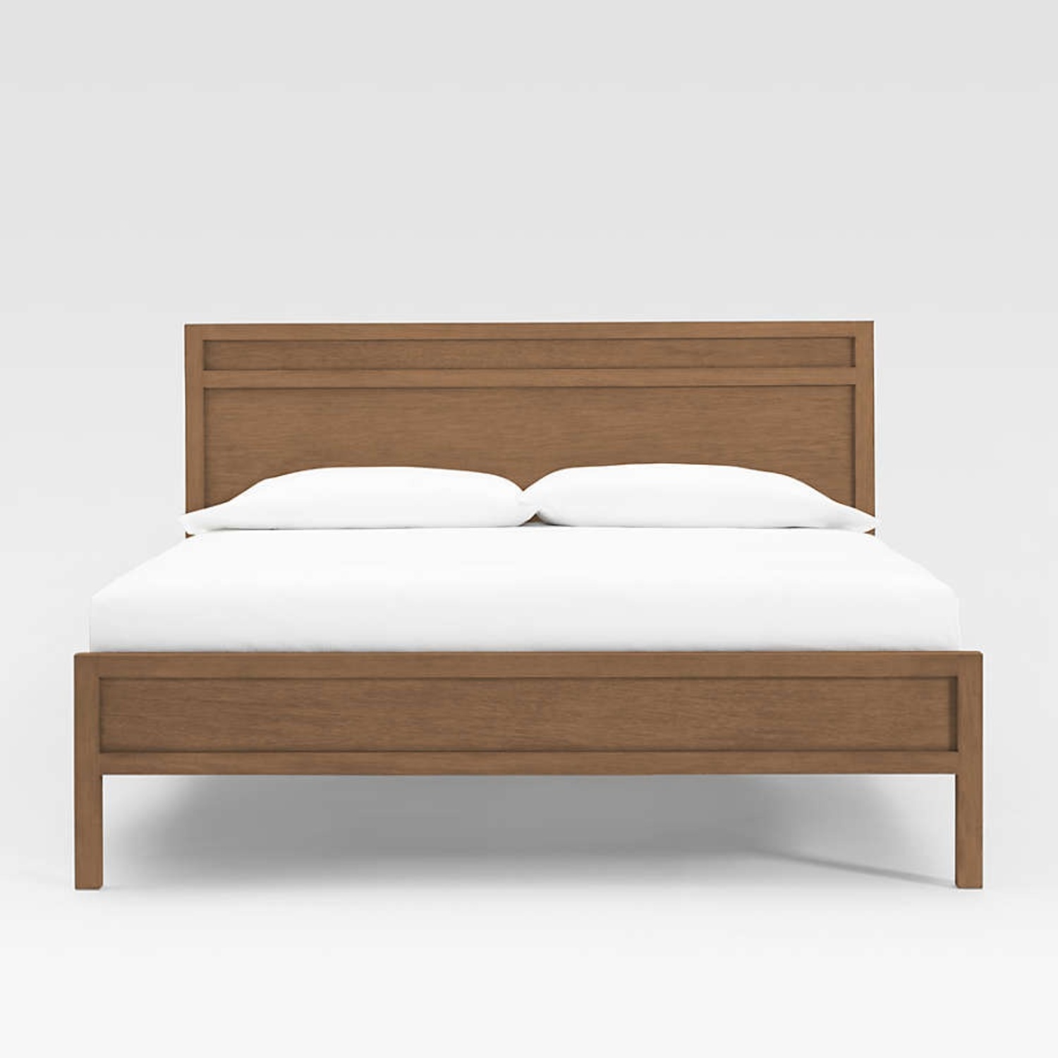 Crate & Barrel Keane Driftwood Solid King Bed Frame - image-14