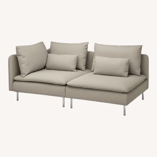 Used IKEA SÖDERHAMN White Fabric Loveseat for sale on AptDeco