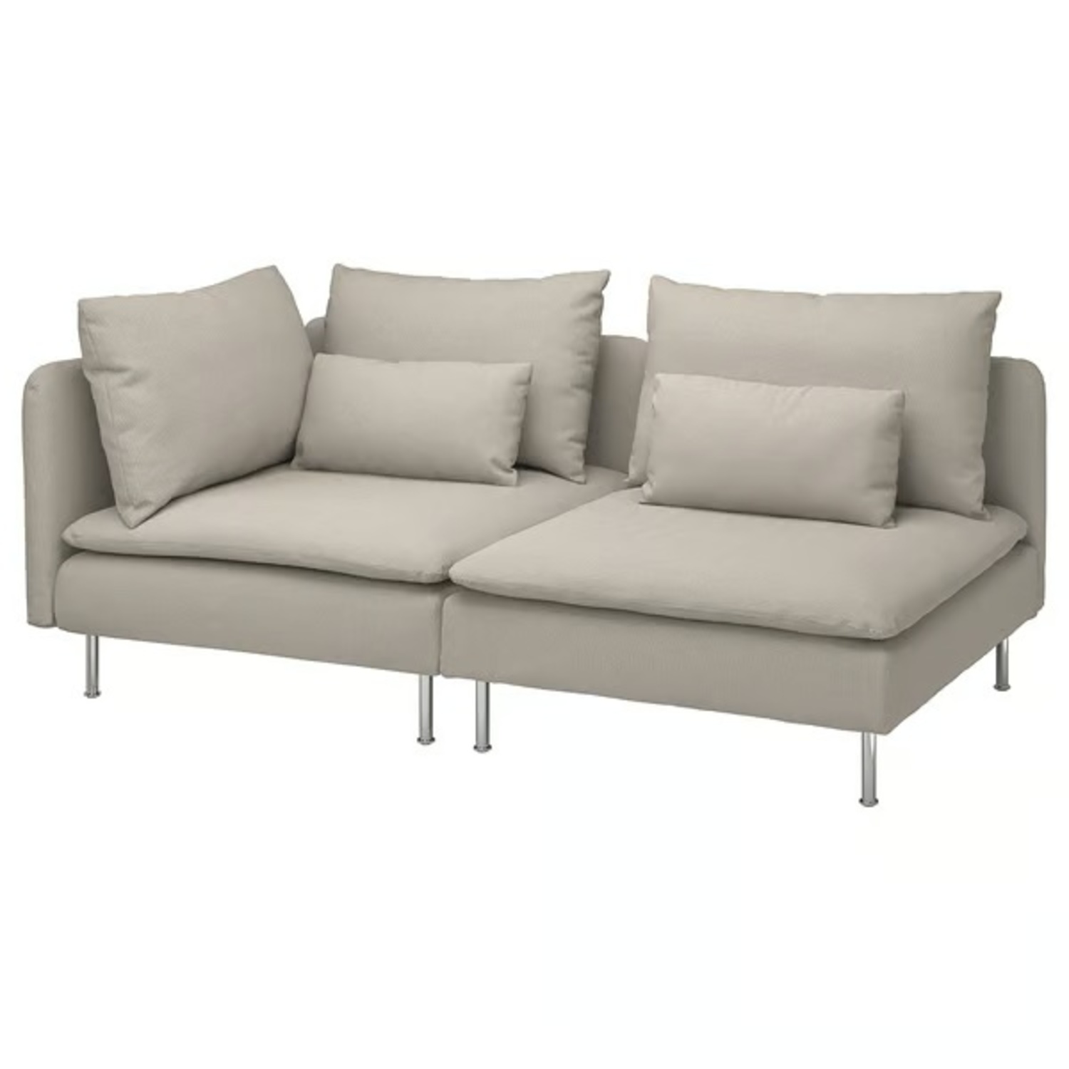 IKEA SÖDERHAMN White Fabric Loveseat - image-6