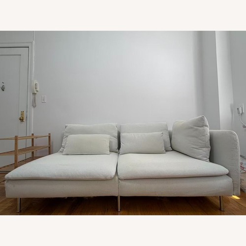Used IKEA SÖDERHAMN White Fabric Loveseat for sale on AptDeco