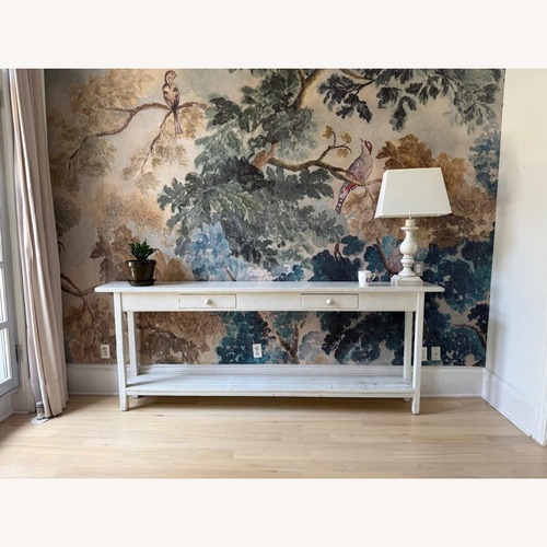 Used Antique Pennsylvania Barn Wood Side Board Table for sale on AptDeco