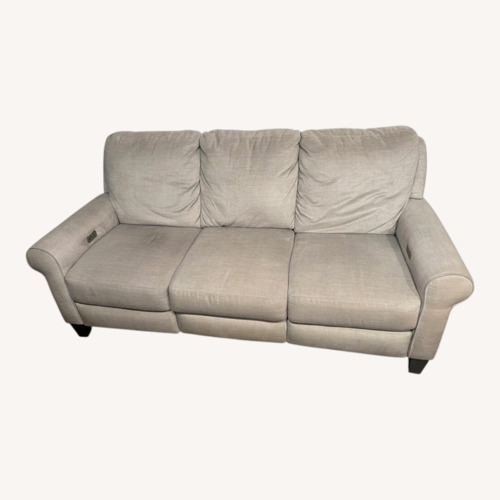 Used Ethan Allen Light Gray Fabric 3+ Seater Sofa for sale on AptDeco