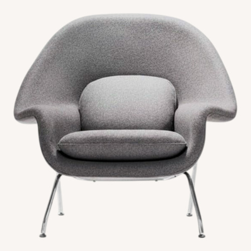 Used Rove Concepts Womb Dark Gray Wool Blend Accent Chair for sale on AptDeco