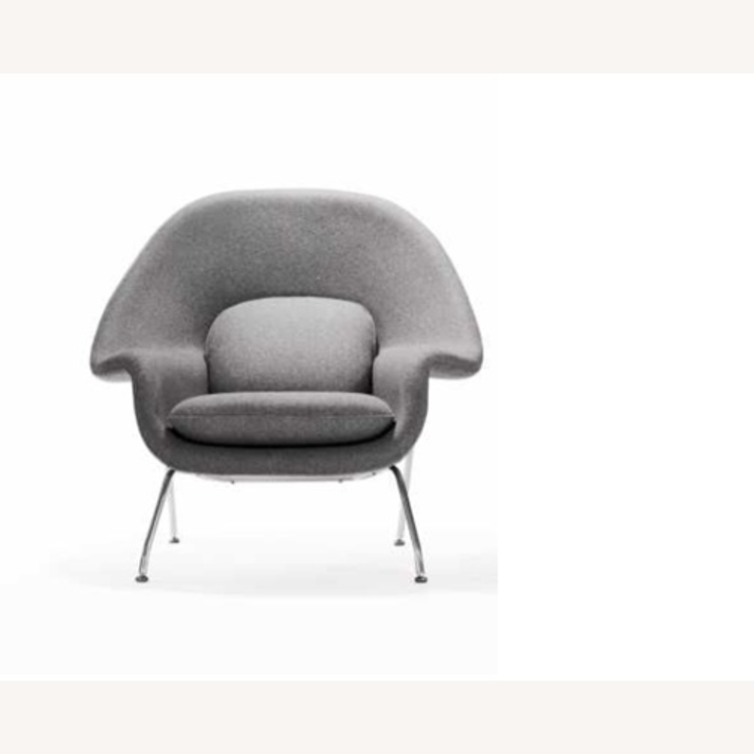 Rove Concepts Womb Dark Gray Wool Blend Accent Chair - image-6