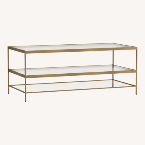 Used Pottery Barn Leona Coffee Table for sale on AptDeco