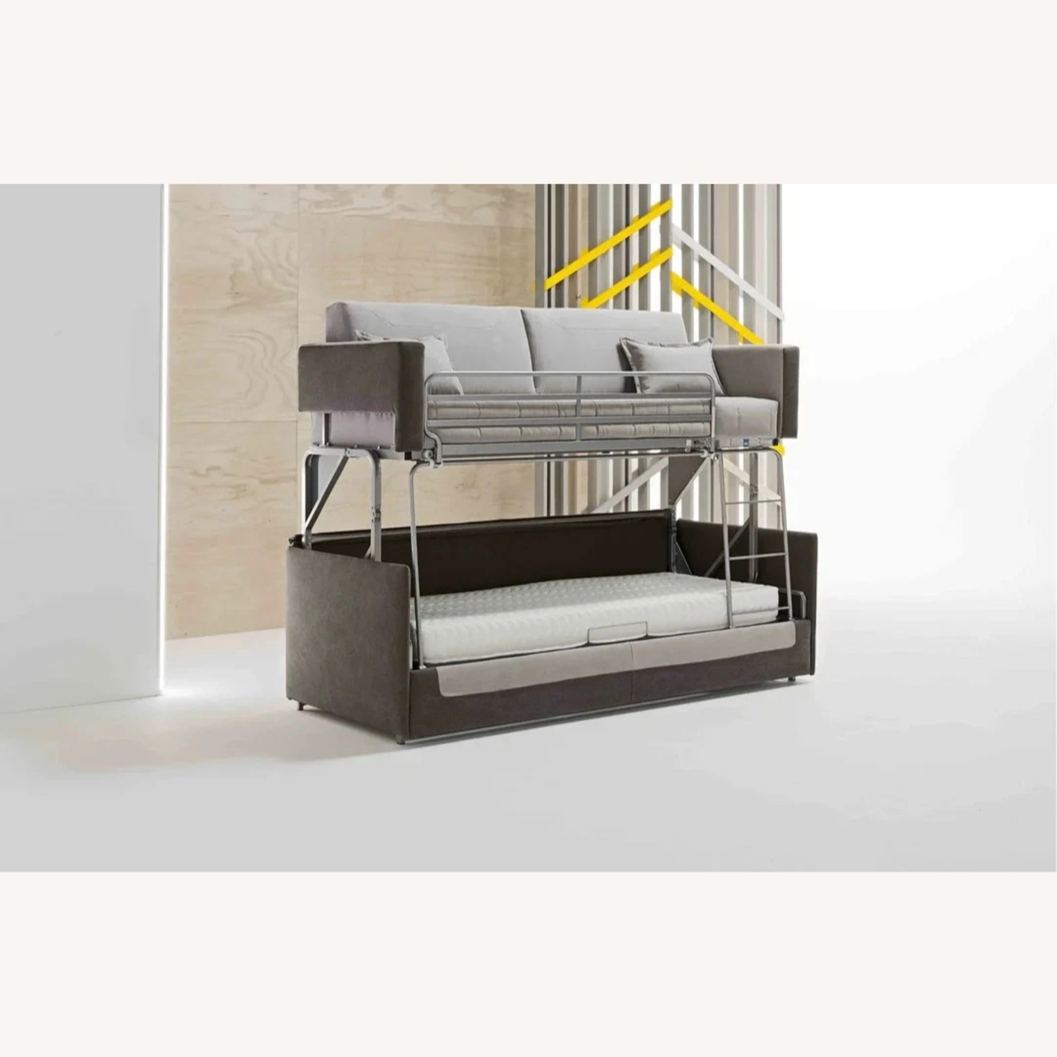 Dark Gray Sleeper Sofa - image-4