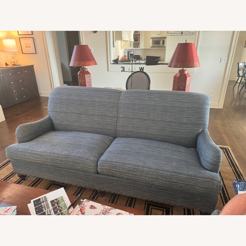 Used Duralee Fine Furniture Blue Loveseat for sale on AptDeco