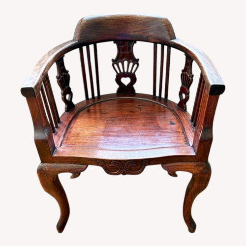 Used Vintage/Antique Finds Dark Brown Accent Chair for sale on AptDeco