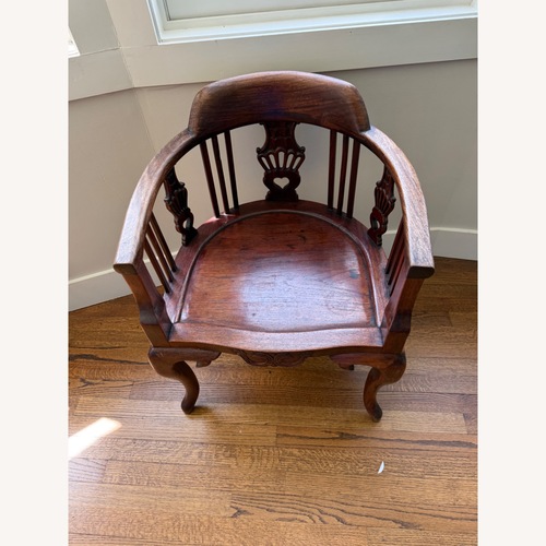 Used Vintage/Antique Finds Dark Brown Accent Chair for sale on AptDeco