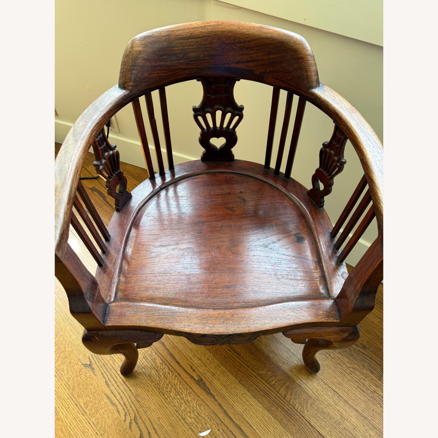 Vintage/Antique Finds Dark Brown Accent Chair - image-9