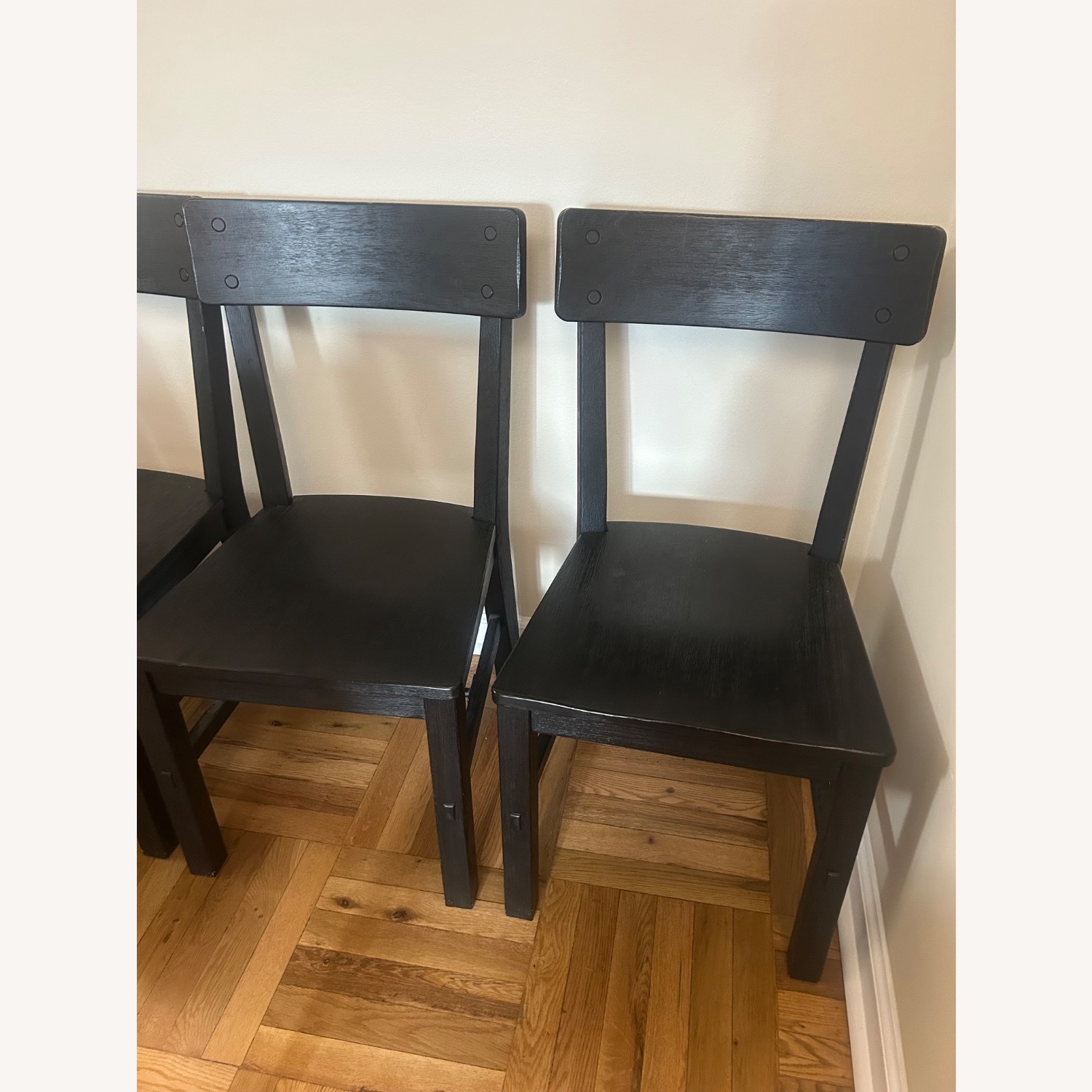 Pottery Barn Black Benchwright Dining Chairs - image-2