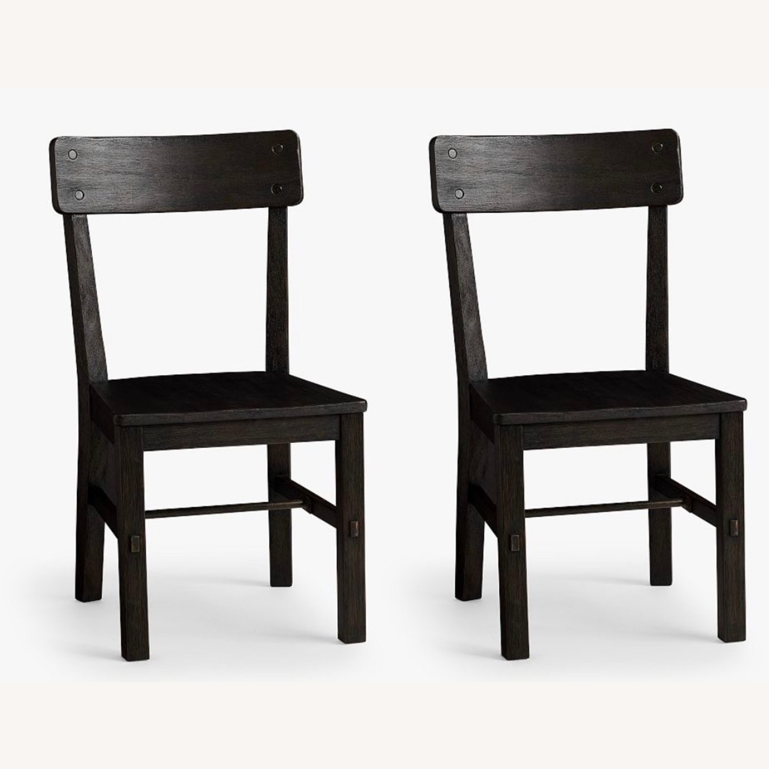 Pottery Barn Black Benchwright Dining Chairs - image-4