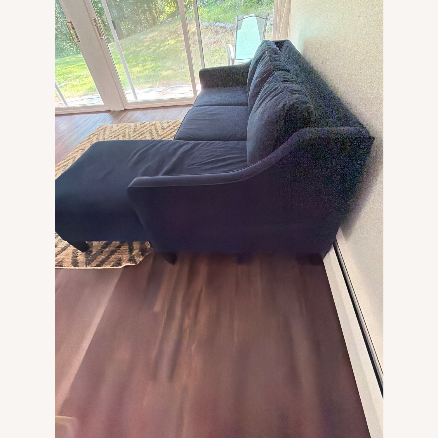 Pottery Barn York Microsuede Chaise Sofa Sectional - image-3