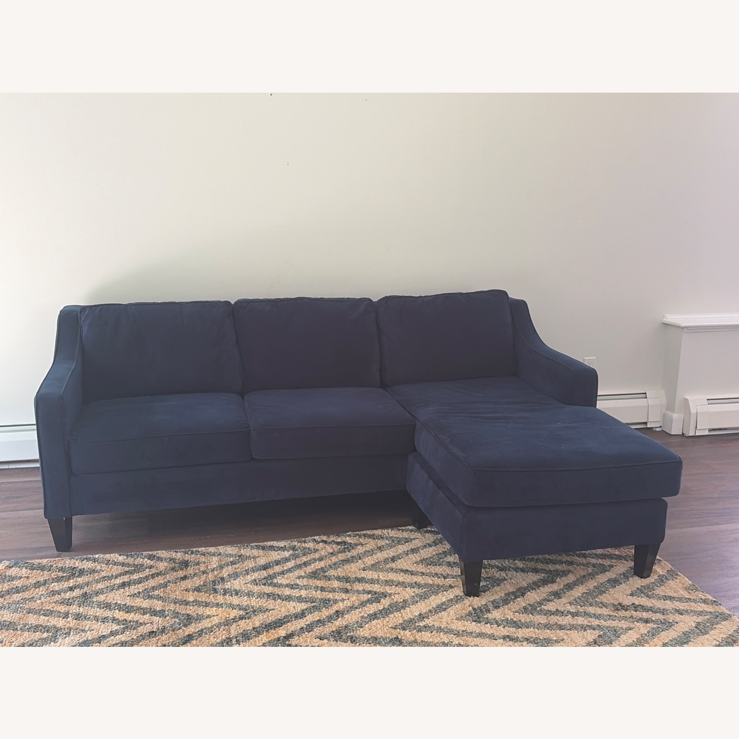 Pottery Barn York Microsuede Chaise Sofa Sectional - image-1