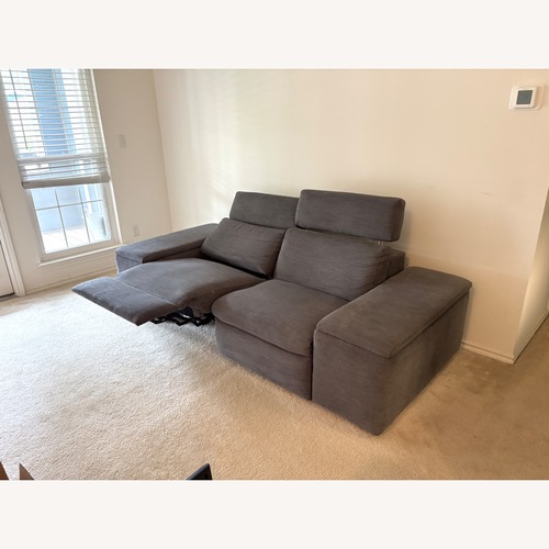 Used West Elm Enzo Dark Gray Fabric 2 Piece Sectional for sale on AptDeco