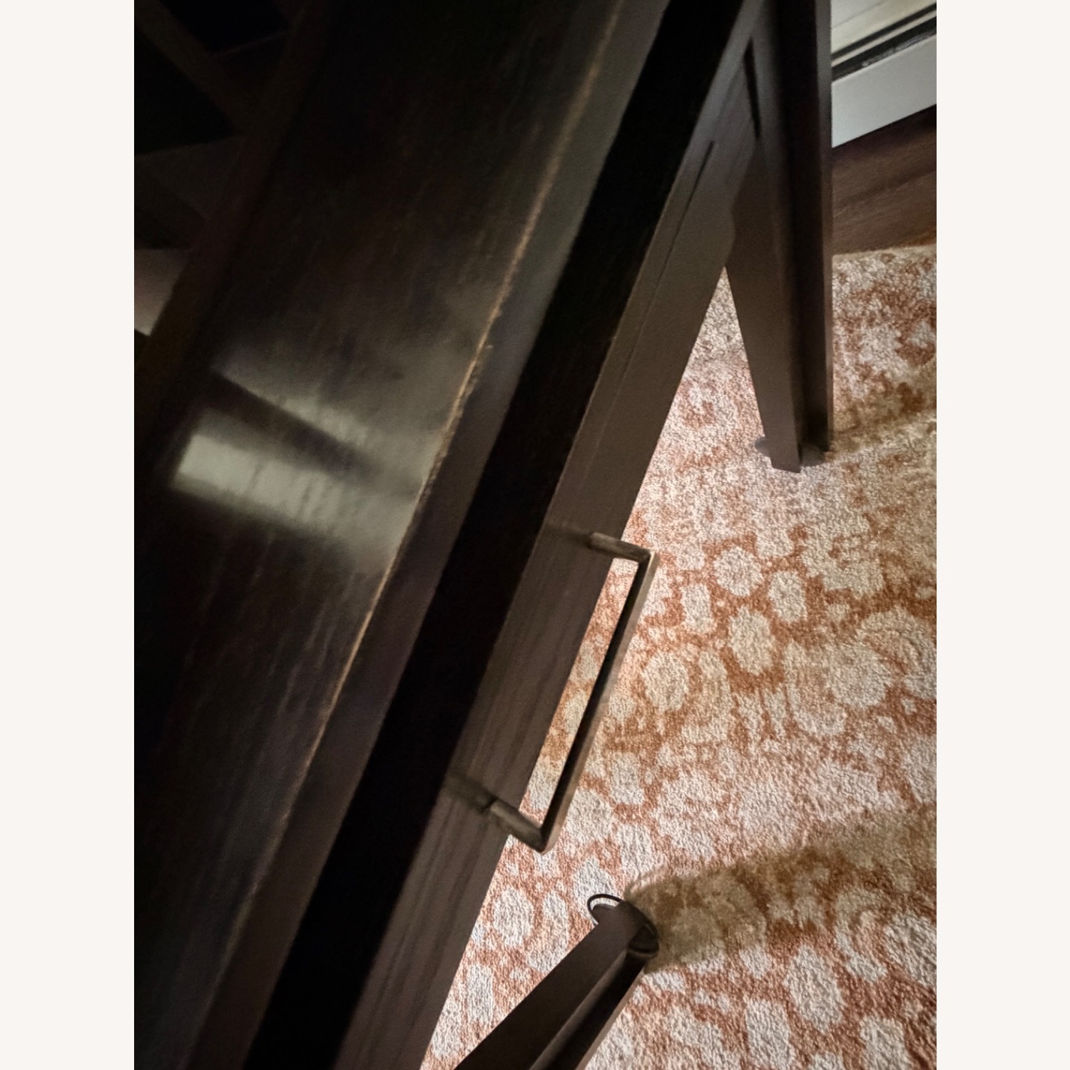Pottery Barn Dark Brown Wood Desk - image-4