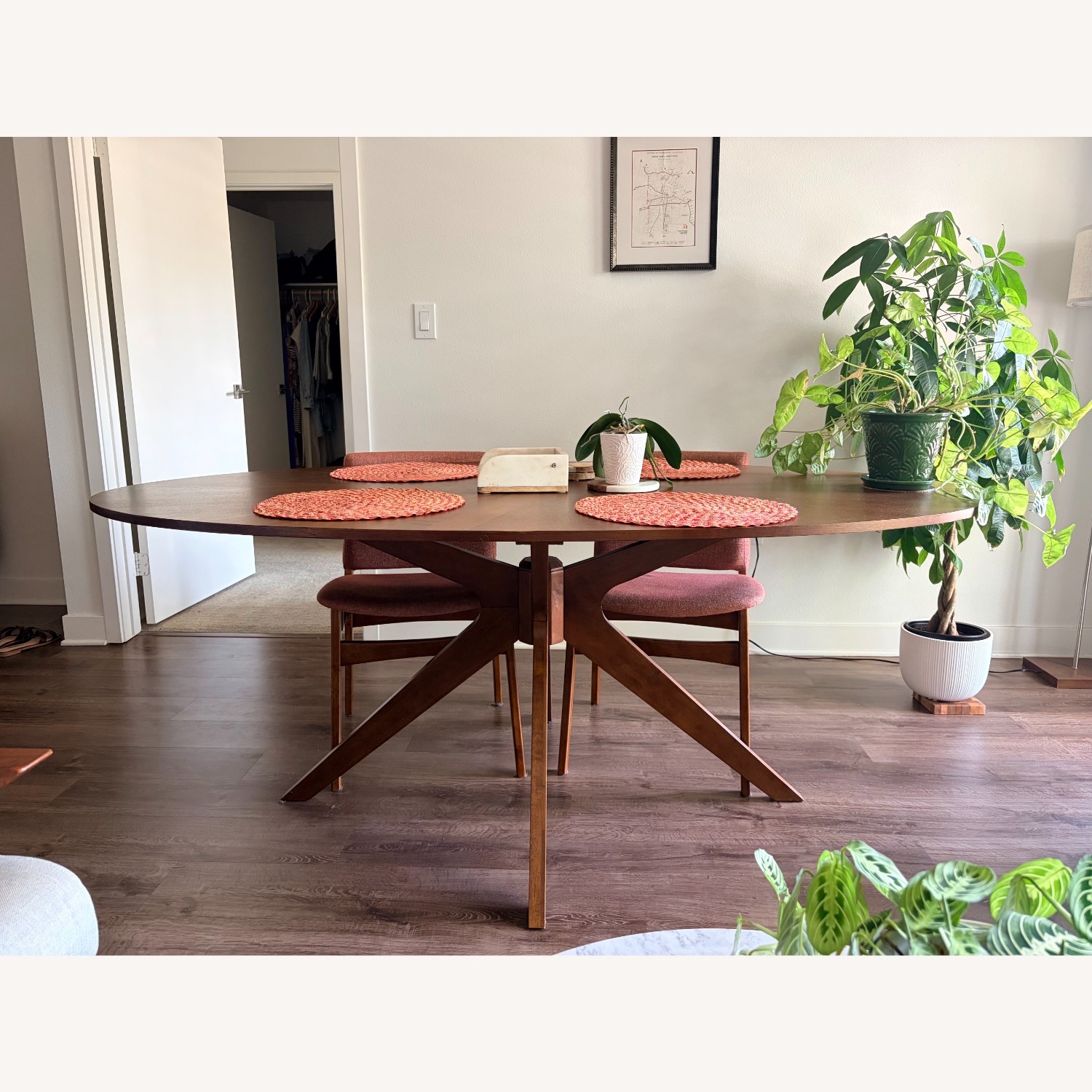 Article Conan Walnut Oval Dining Table - image-3