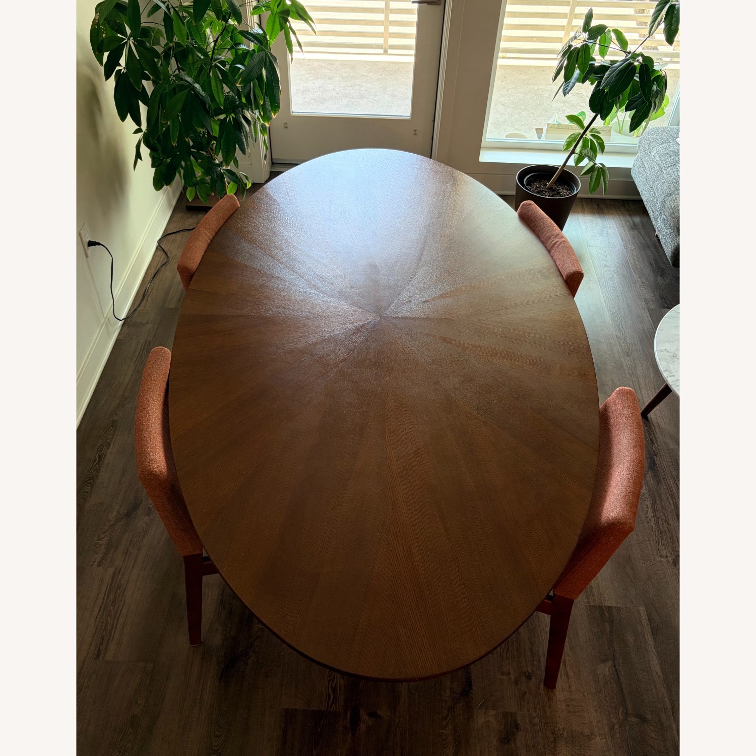 Article Conan Walnut Oval Dining Table - image-4