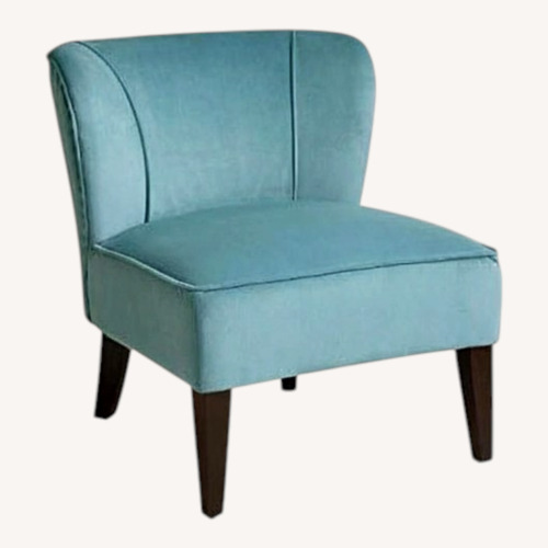 Used World Market Quincy Chair in Caribbean Blue for sale on AptDeco