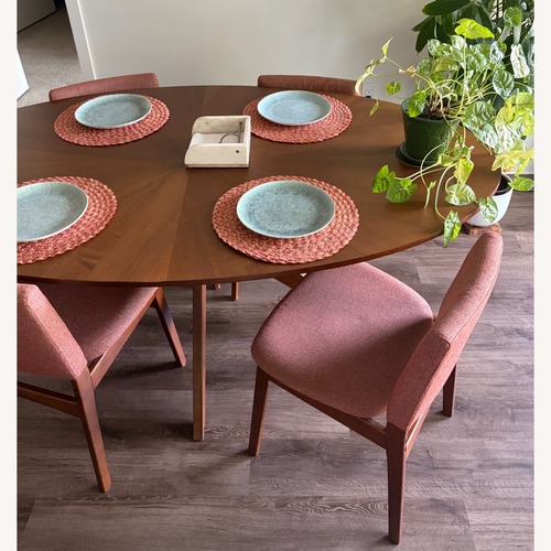 Used Article Nosh Walnut Dining Chair Set for sale on AptDeco