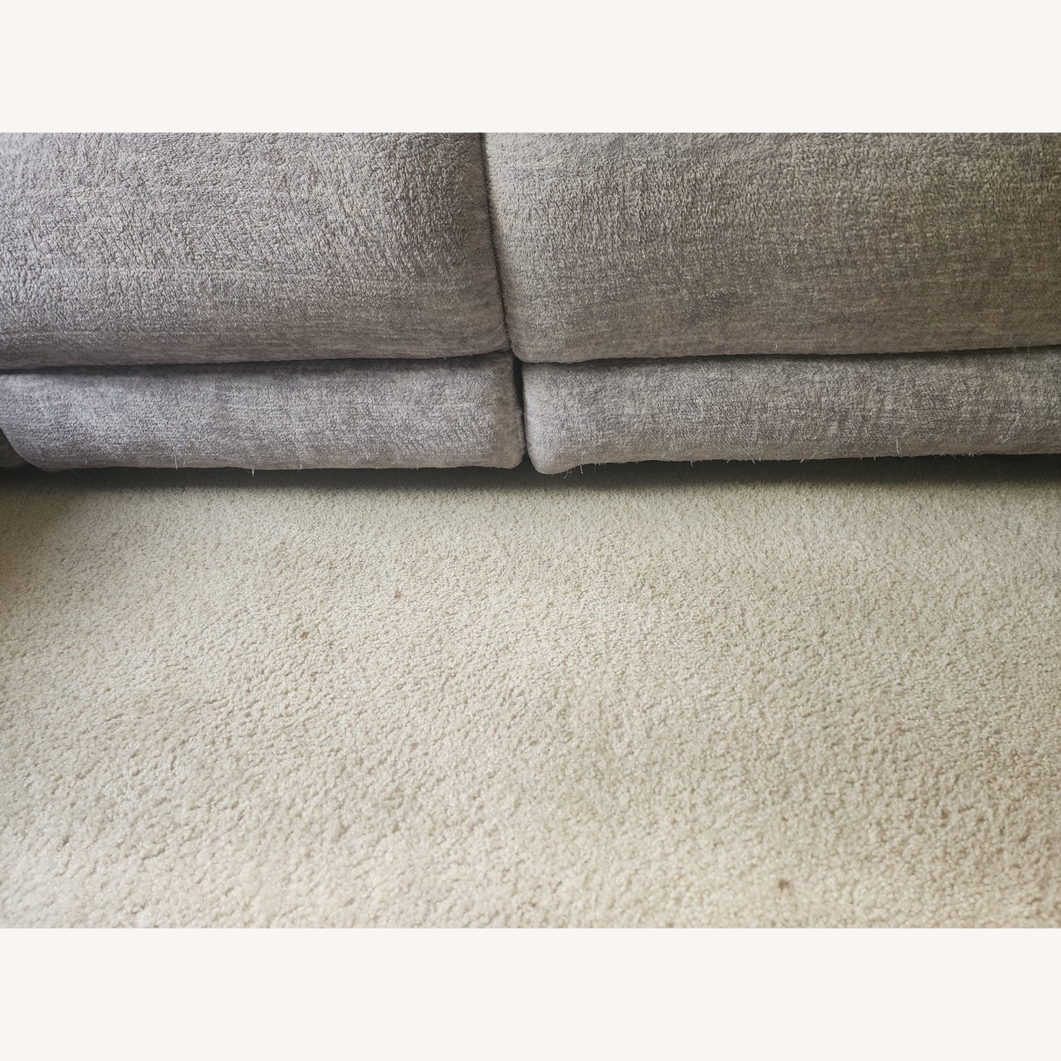 Gray Reclining Sofa - image-5