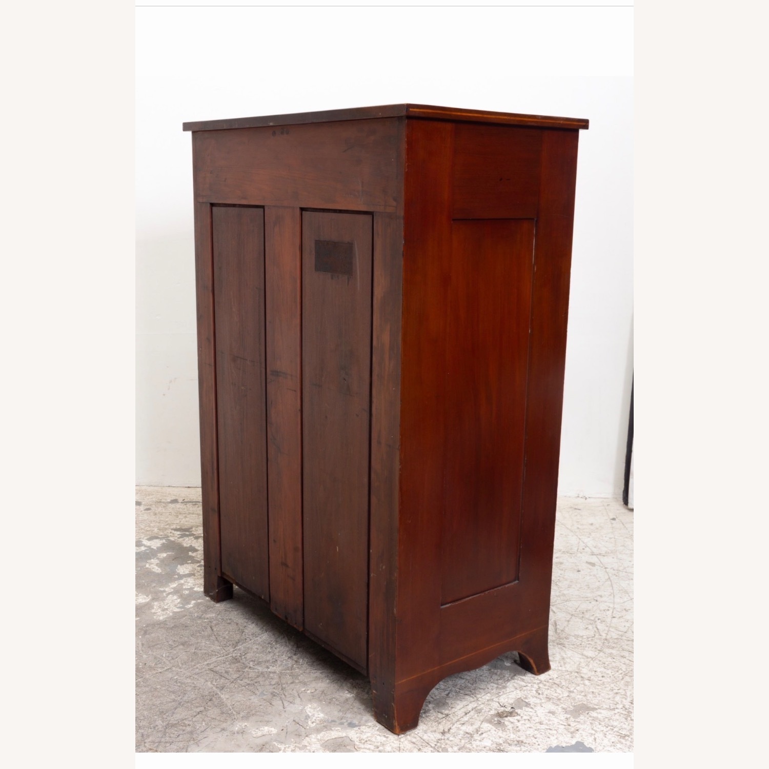 Antique Dark Brown Wood Dresser - image-3