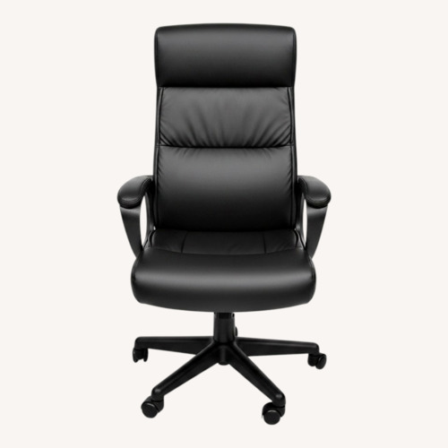 Used Black Leather Desk Chair for sale on AptDeco