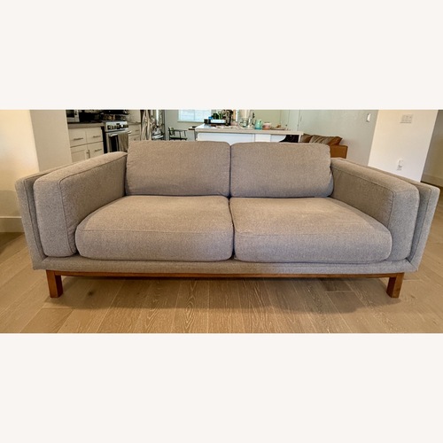 Used West Elm Dekalb 85" Sofa Microfiber Heather Gray for sale on AptDeco