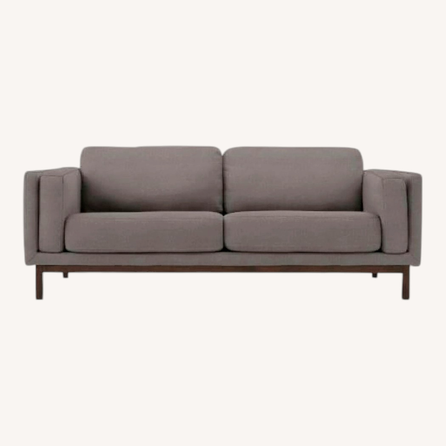 West Elm Dekalb 85" Sofa Microfiber Heather Gray - image-0