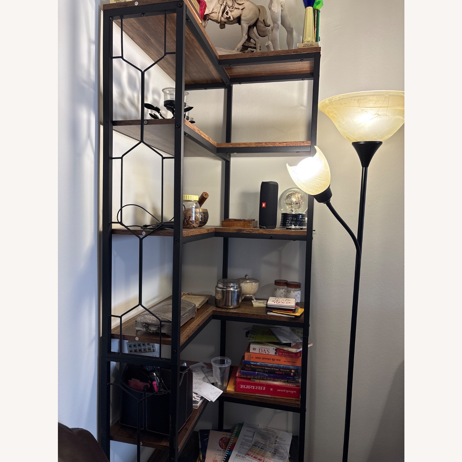 Vintage/Antique Finds Dark Brown Wood Bookcase - image-3