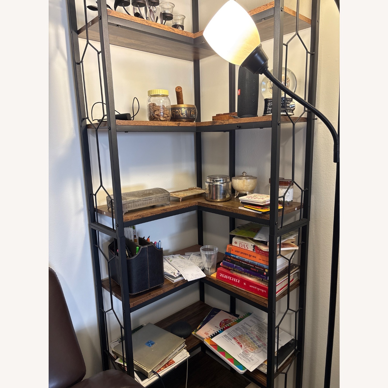 Vintage/Antique Finds Dark Brown Wood Bookcase - image-2