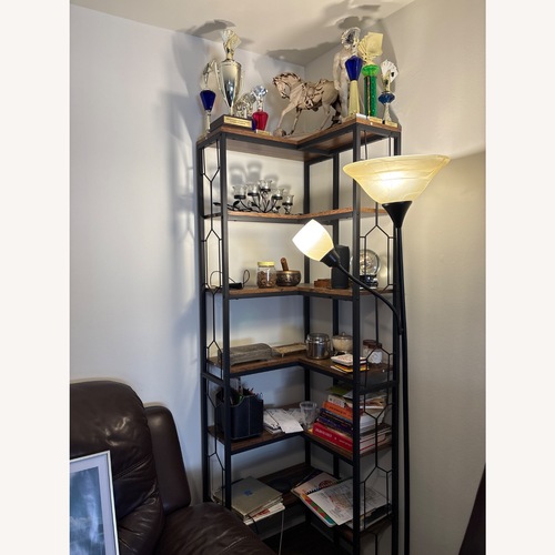 Used Vintage/Antique Finds Dark Brown Wood Bookcase for sale on AptDeco