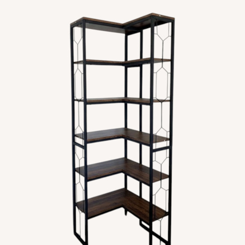 Used Vintage/Antique Finds Dark Brown Wood Bookcase for sale on AptDeco