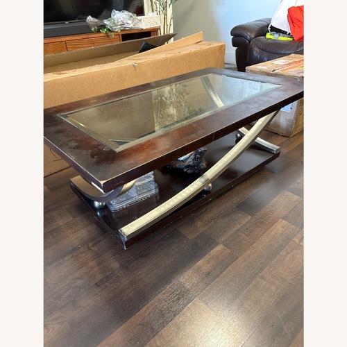 Used Vintage/Antique Finds Dark Brown Coffee Table for sale on AptDeco