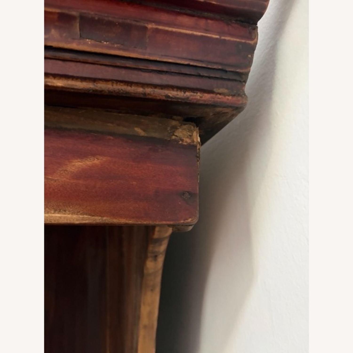 Vintage/Antique Finds Red Wood Side Table - image-7