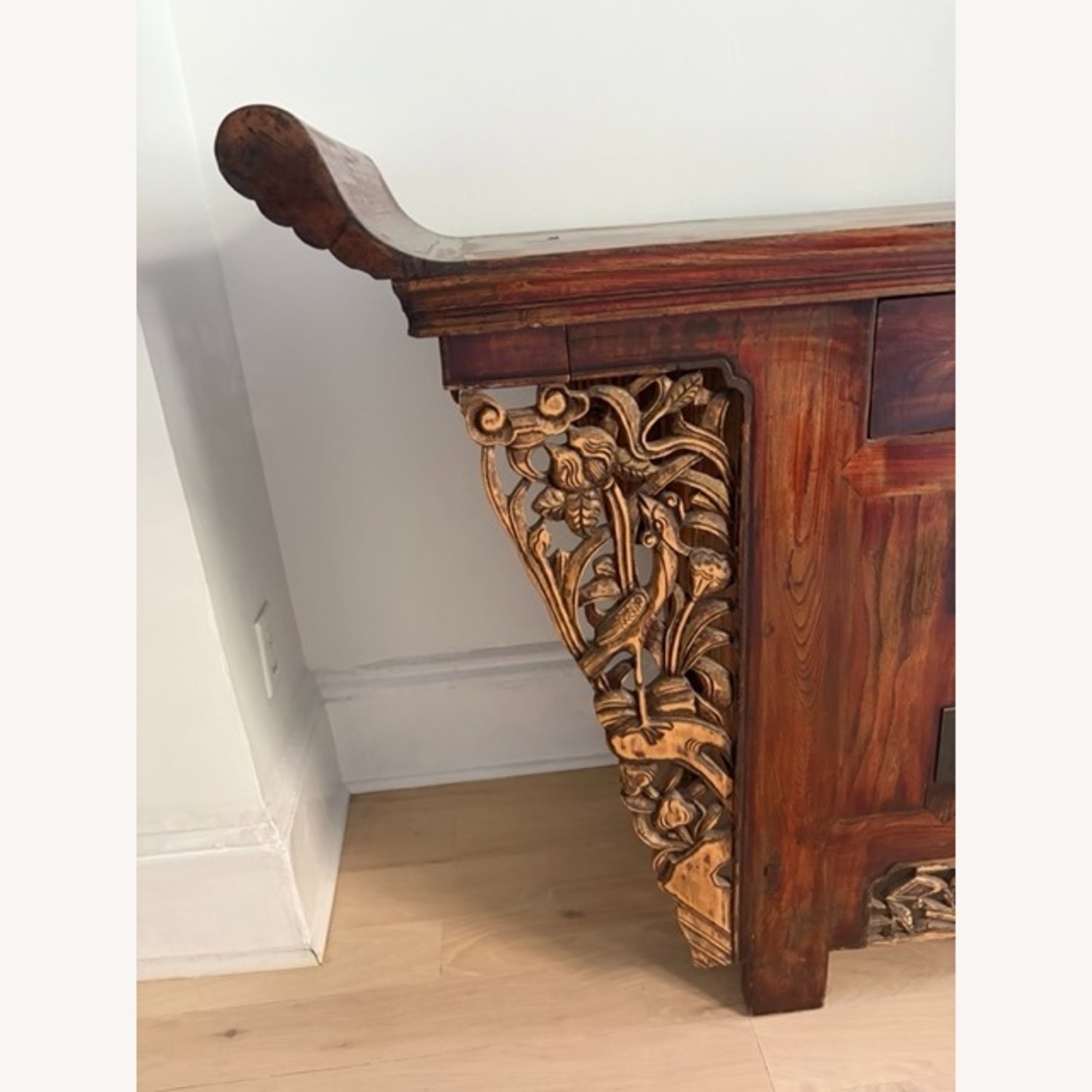 Vintage/Antique Finds Red Wood Side Table - image-5