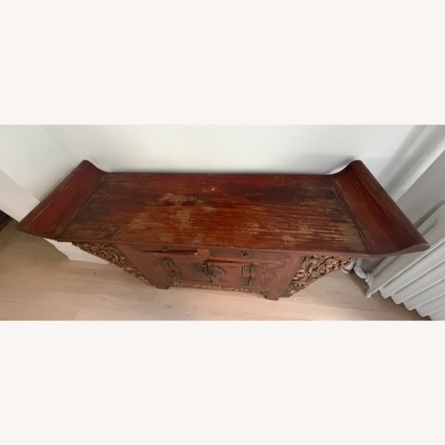 Vintage/Antique Finds Red Wood Side Table - image-6