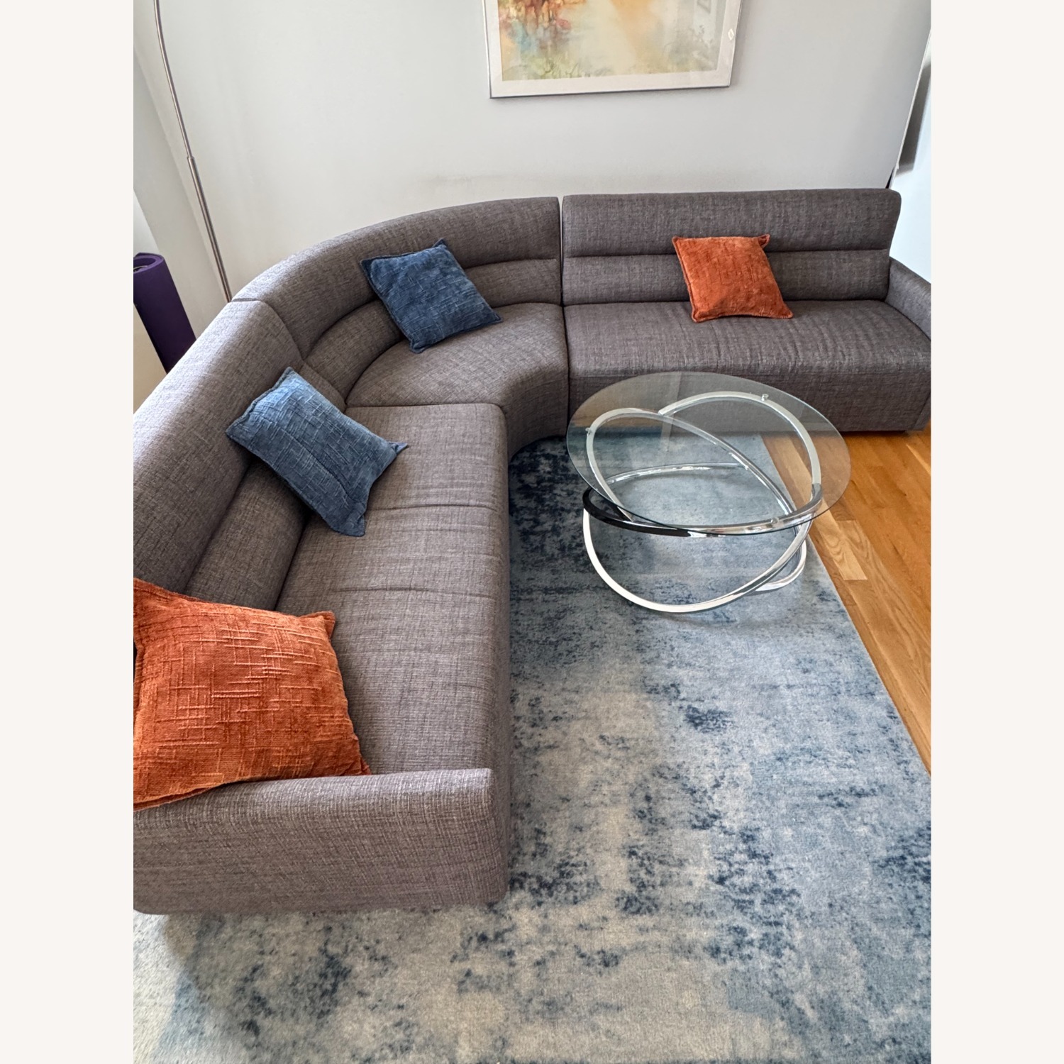 Crate & Barrel Sydney 3-Piece Curved Sectional - image-5