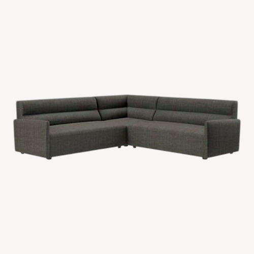 Used Crate & Barrel Sydney 3-Piece Curved Sectional for sale on AptDeco